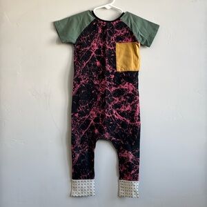 Rags pink splatters rag romper